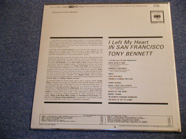 TONY BENNETT - I LEFT HEART IN SAN FRANCISCO / 1962 US ORIGINAL