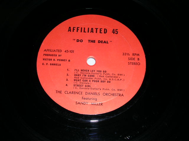 画像: THE CLARENCE DANIELS ORCHESTRA Feat.SANDY MILLER - DO THE DEAL / 1950s US ORIGINAL STEREO LP