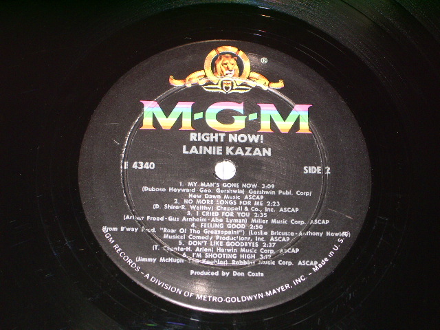 画像: LAINIE KAZAN - RIGHT NOW! / 1966 US ORIGINAL MONO LP 