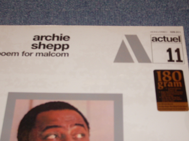 画像: ARCHIE SHEPP - POEM FOR MALCOM   actuel 11 ( 180 Glam Heavy Weight ) /  US(?) Reissue 180 Glam Heavy Weight Sealed LP