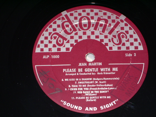 JEAN MARTIN - PLEASE BE GENTLE WITH ME / 1959 US ORIGINAL MONO LP